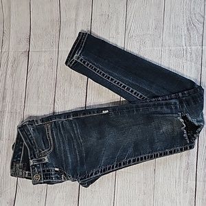 Big Star 24L skinny jeans, distressed knees, embellished pockets